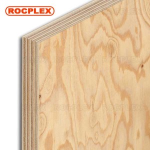 CDX Pine Plywood 2440 x 1220 x 15mm CDX Grade Ply ( Common: 19/30 in. 4 ft. x 8 ft. CDX Project Panel )