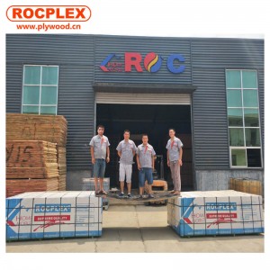 18mm ROCPLEX Film Faced Plywood For Construction Use Plywood Board