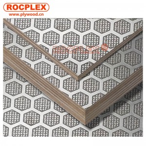 Non Slip Plywood Factory Free sample China Anti-Slip Film Faced or Trailer Floor Mesh for Trailer Floor Stage Board